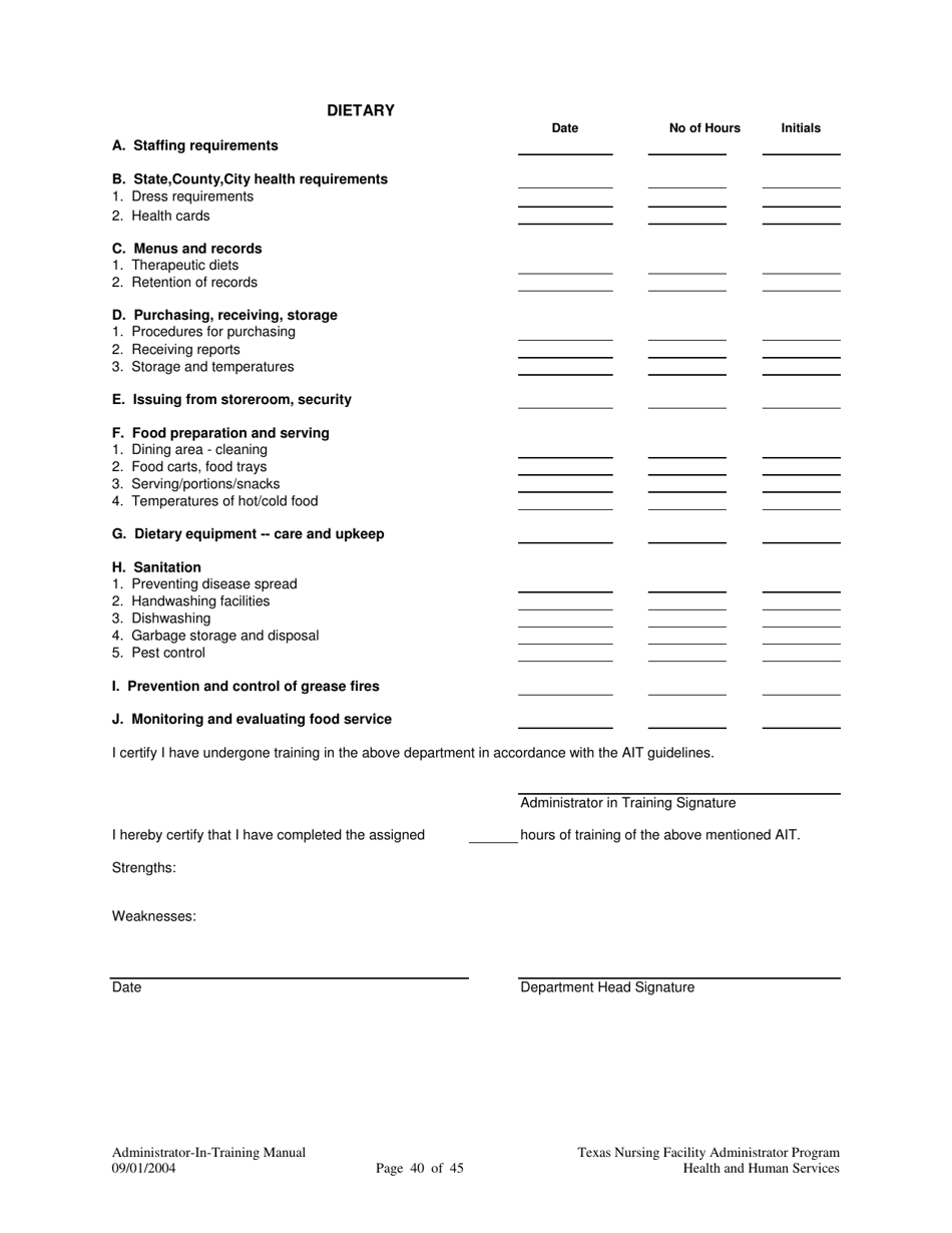 Administrator-In-training Internship Manual - Texas, Page 41