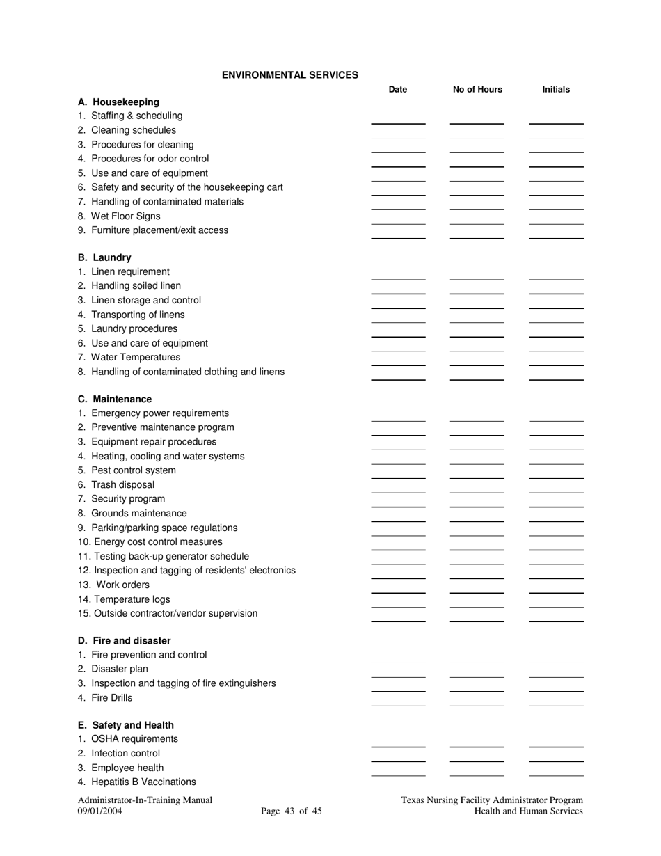 Administrator-In-training Internship Manual - Texas, Page 44