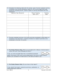 Form IRB2-6 Irb2 Continuing Review or Study Closure - Texas, Page 4