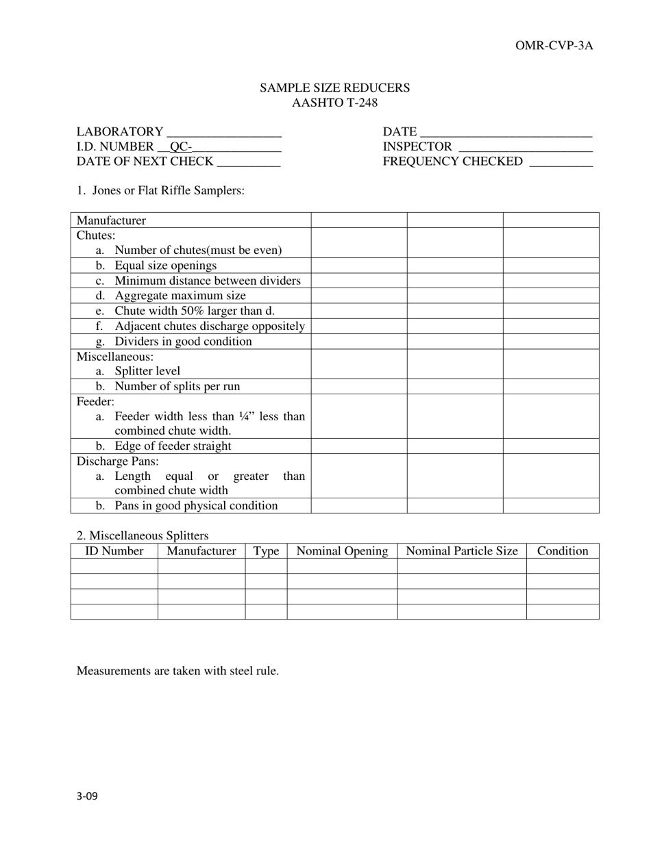 Form OMR-CVP-3A - Fill Out, Sign Online and Download Printable PDF ...