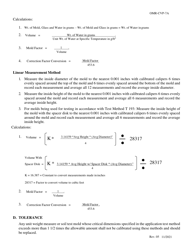 Form OMR-CVP-7 Procedures for the Calibration of Soil Test Molds Aashto T 99, T 134, T 180, T 193 and Unit Weight Measures - Georgia (United States), Page 2