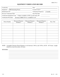 Form OMR-CVP-15 Procedures for the Annual Verification of Cbr Penetrating Piston Aashto T 193 - Georgia (United States), Page 2