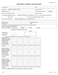 Form OMR-CVP-16 Procedures for Checking the Rate of Evaporation for Drying Oven Aashto T 104 - Georgia (United States), Page 2