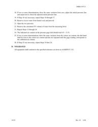 Form OMR-CVP-21 Procedures for the Calibration of Type B Pressure Meters Aashto T 152 - Georgia (United States), Page 2