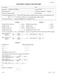 Form OMR-CVP-22 Procedures for Calibration of Volumetric Air Meters - Georgia (United States), Page 2