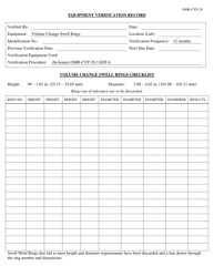 Form OMR-CVP-28 Procedure for the Checking and Verification of Volume Change (Gdt-6) Shrinkage and Swell Molds and Swell Stands - Georgia (United States), Page 2