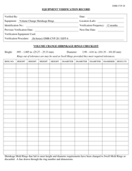 Form OMR-CVP-28 Procedure for the Checking and Verification of Volume Change (Gdt-6) Shrinkage and Swell Molds and Swell Stands - Georgia (United States), Page 3