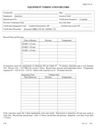 Form OMR-CVP-48 Procedure for Verification of the Autoclave Astm C 151 - Georgia (United States), Page 2