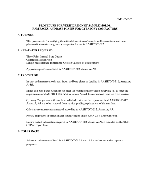 Form OMR-CVP-63 Annex A  Printable Pdf
