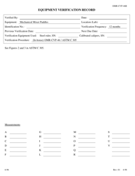 Form OMR-CVP-46 Procedure for the Verification of Mechanical Mixers Astm C 305 - Georgia (United States), Page 3