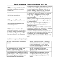 Environmental Determination Checklist - Georgia (United States), Page 9