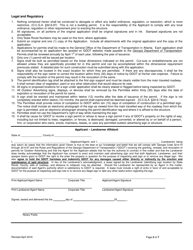Application for an Outdoor Advertising Sign Permit - Georgia (United States), Page 2