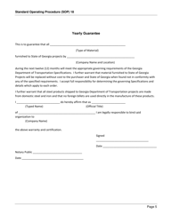 Form SOP18 Inspection of Gray Iron Drainage Castings - Georgia (United States), Page 5