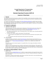 Form SOP38 Inspection of Glass Beads - Georgia (United States)