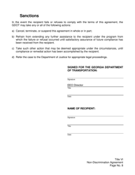 Title VI Non-discrimination Agreement - Georgia (United States), Page 8