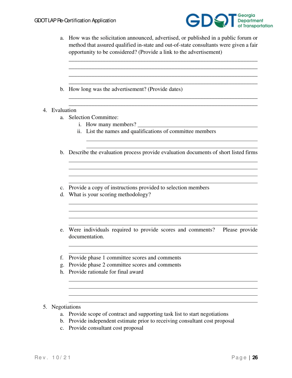 Local Administered Project Re-certification Application - Georgia (United States), Page 33