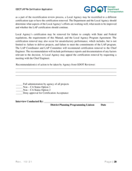 Local Administered Project Re-certification Application - Georgia (United States), Page 36