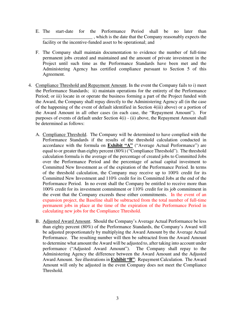 Performance and Accountability Agreement - Georgia (United States), Page 3
