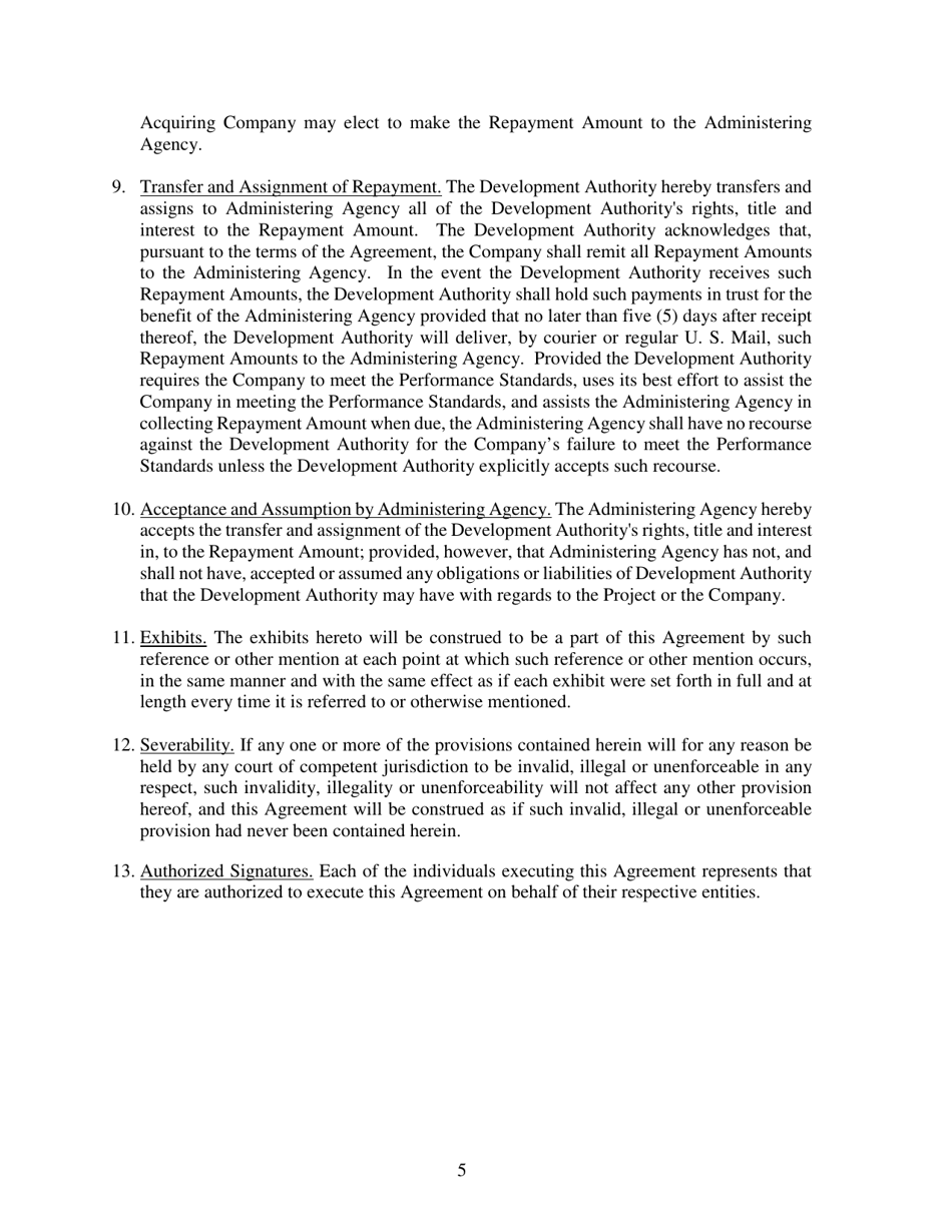 Performance and Accountability Agreement - Georgia (United States), Page 5
