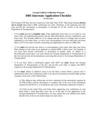 Disadvantaged Business Enterprise Interstate Certification Application - Georgia (United States), Page 2