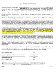Annual No Change Affidavit - for Continuting Dbe Certification - Georgia (United States), Page 2