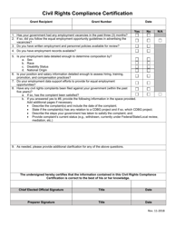 Georgia (United States) Civil Rights Compliance Certification - Fill ...