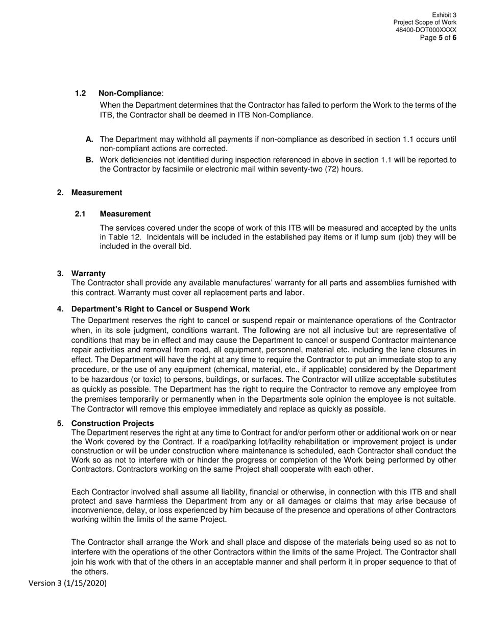 Invitation to Bid (Itb) Bid Form - Bridge Maintenance and Repair - District - Georgia (United States), Page 26