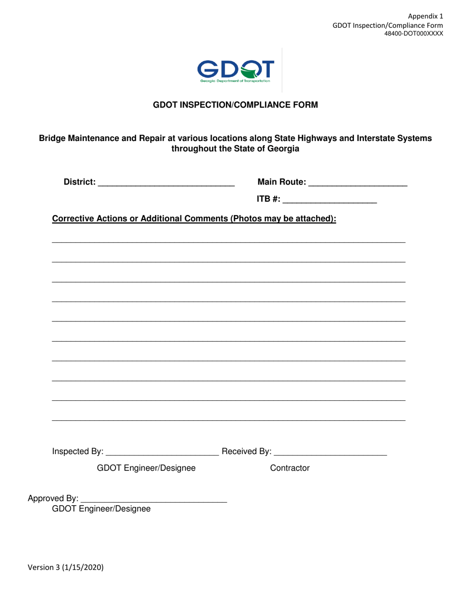 Invitation to Bid (Itb) Bid Form - Bridge Maintenance and Repair - District - Georgia (United States), Page 31