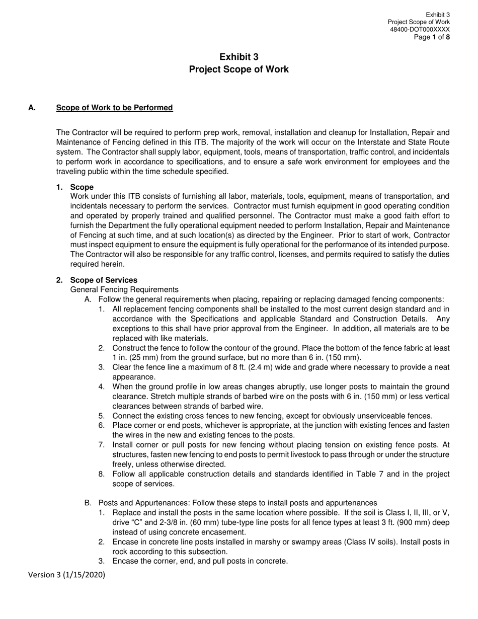 Invitation to Bid (Itb) Bid Form - Installation, Repair and Maintenance of Fencing - District - Georgia (United States), Page 23