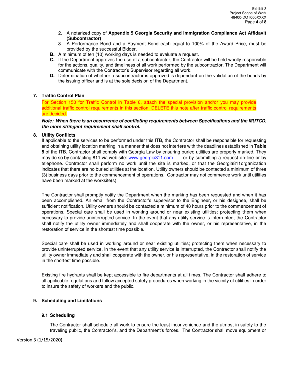 Invitation to Bid (Itb) Bid Form - Installation, Repair and Maintenance of Fencing - District - Georgia (United States), Page 26