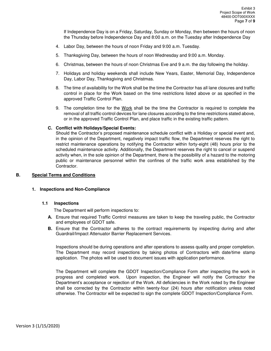 Invitation to Bid (Itb) Bid Form - Guardrail / Impact Attenuator Barrier Replacement Services - District - Georgia (United States), Page 30