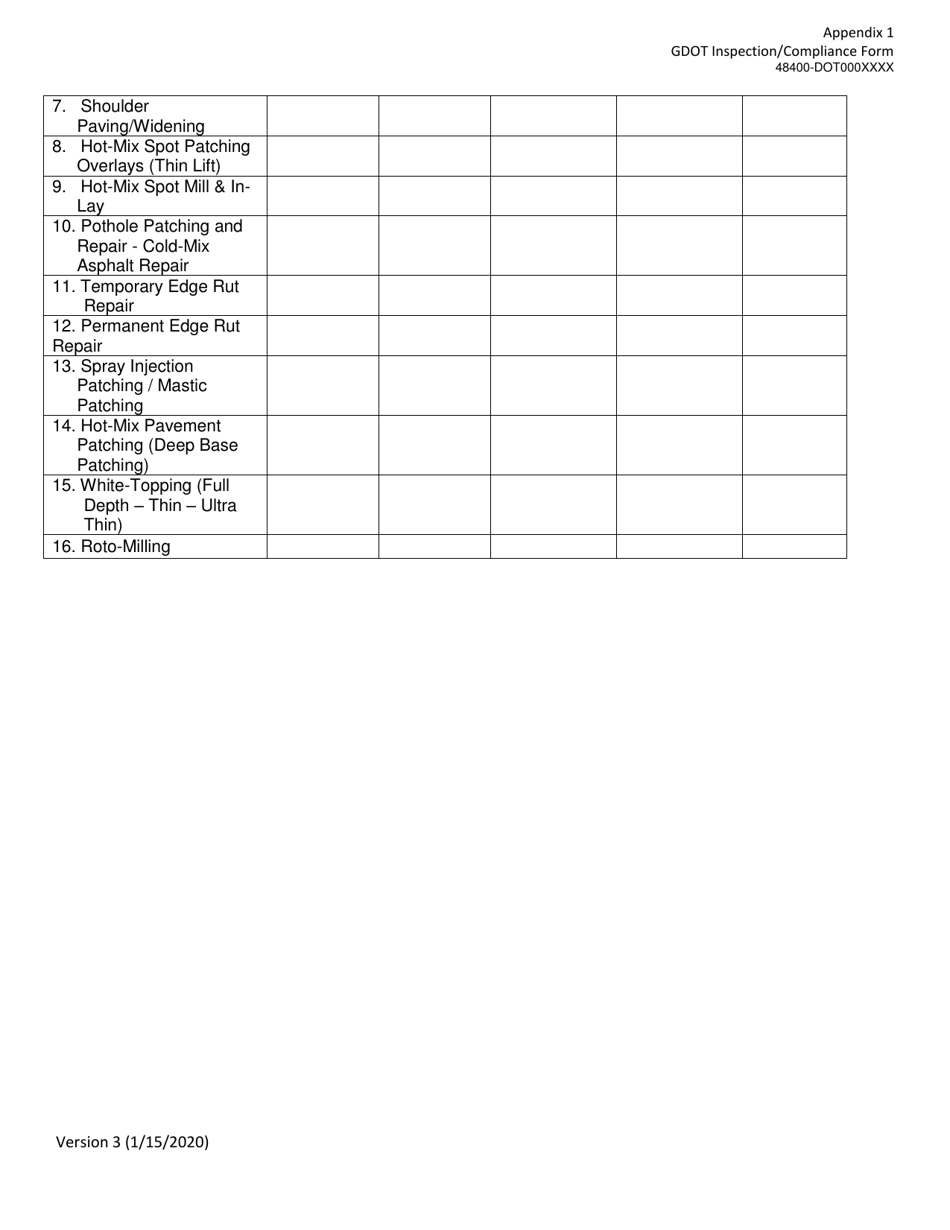 Invitation to Bid (Itb) Bid Form - Pavement Preservation and Maintenance Services - District - Georgia (United States), Page 30