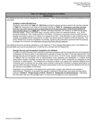 Invitation to Bid (Itb) Bid Form - Pavement Preservation and Maintenance Services - District - Georgia (United States), Page 9