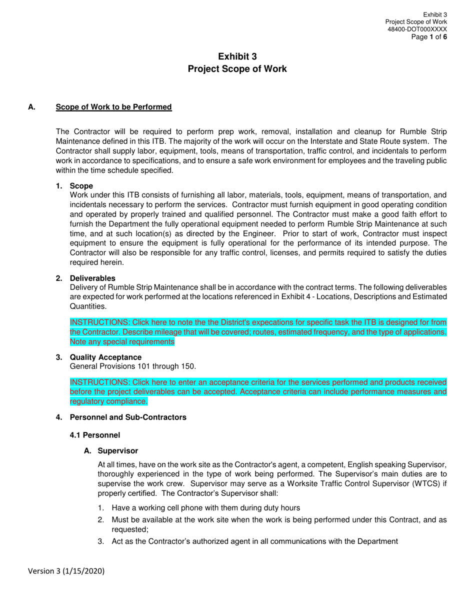 Invitation to Bid (Itb) Bid Form - Rumble Strip Maintenance - District - Georgia (United States), Page 23