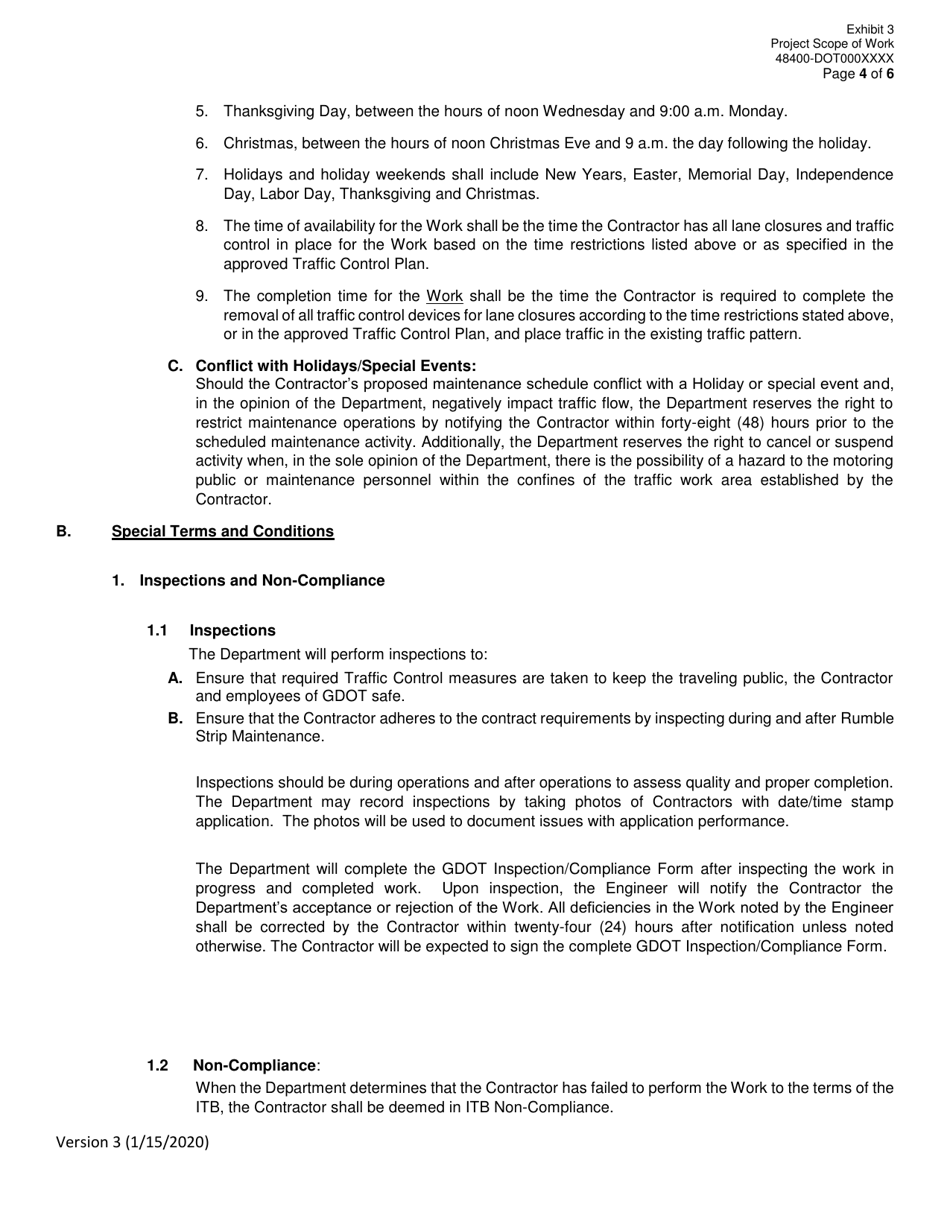 Invitation to Bid (Itb) Bid Form - Rumble Strip Maintenance - District - Georgia (United States), Page 26