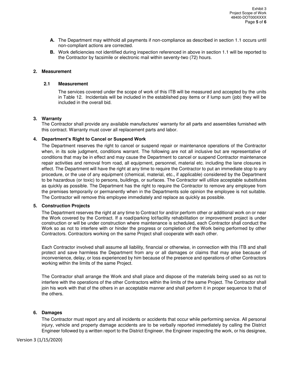Invitation to Bid (Itb) Bid Form - Rumble Strip Maintenance - District - Georgia (United States), Page 27