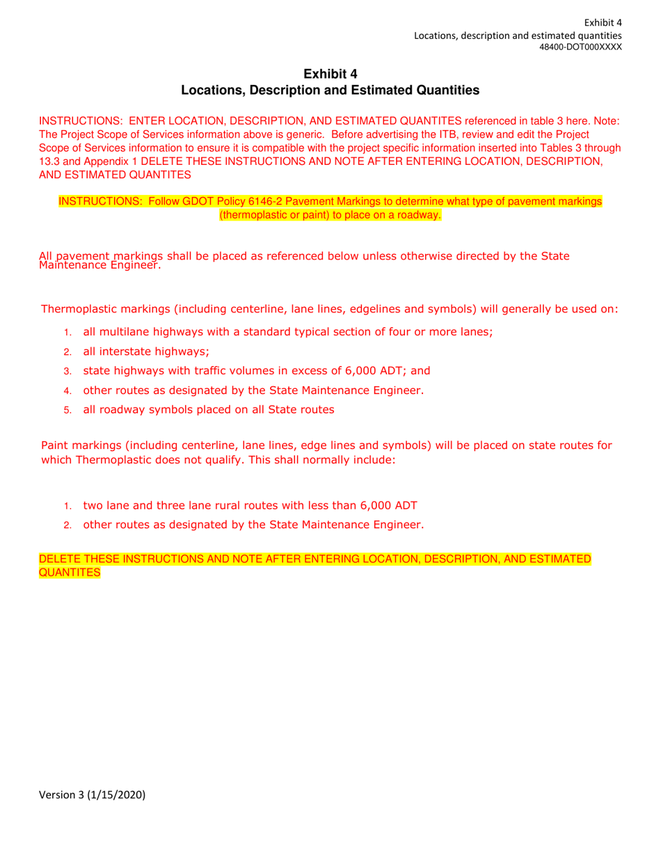 Invitation to Bid (Itb) Bid Form - Rumble Strip Maintenance - District - Georgia (United States), Page 29