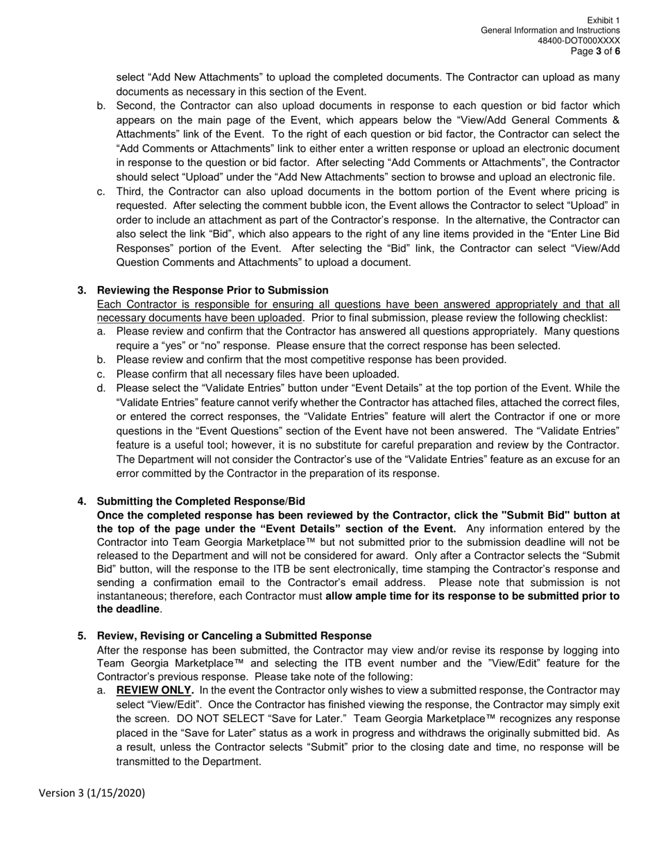 Invitation to Bid (Itb) Bid Form - Short Line Highway Pavement Marking Services - Distric - Georgia (United States), Page 17
