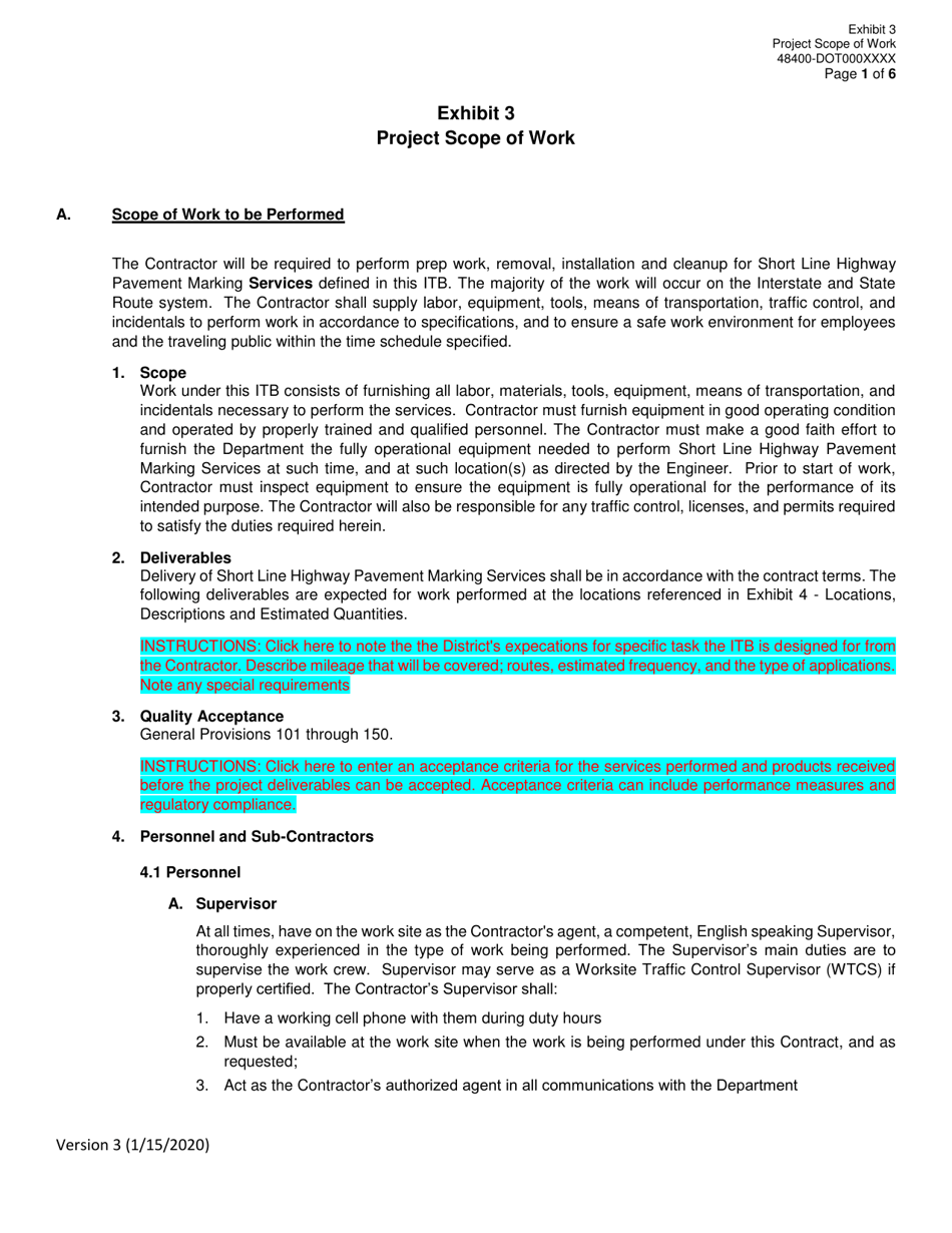 Invitation to Bid (Itb) Bid Form - Short Line Highway Pavement Marking Services - Distric - Georgia (United States), Page 22