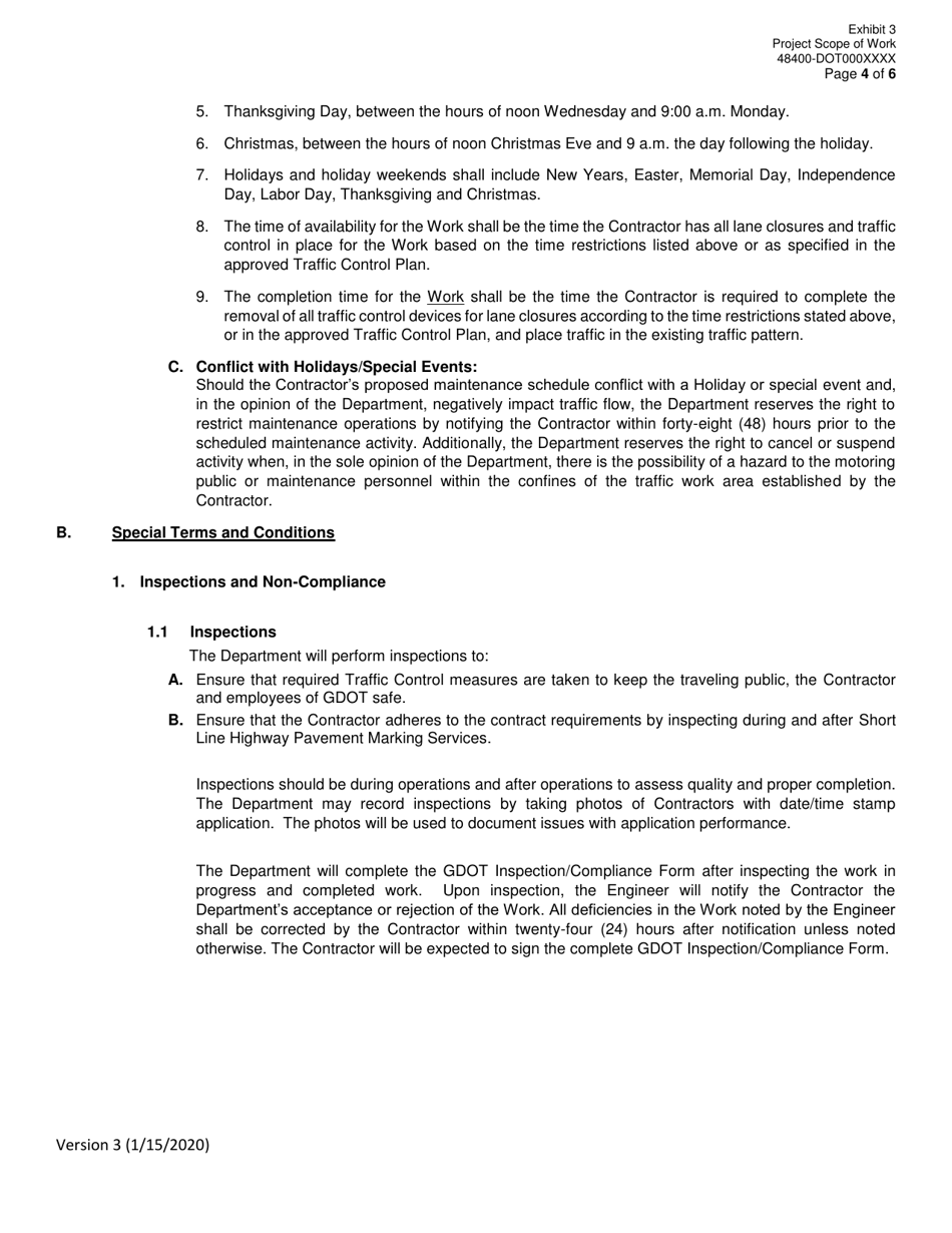 Invitation to Bid (Itb) Bid Form - Short Line Highway Pavement Marking Services - Distric - Georgia (United States), Page 25