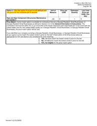 Invitation to Bid (Itb) Bid Form - Sign and Sign Component (Structures) Maintenance - District - Georgia (United States), Page 9