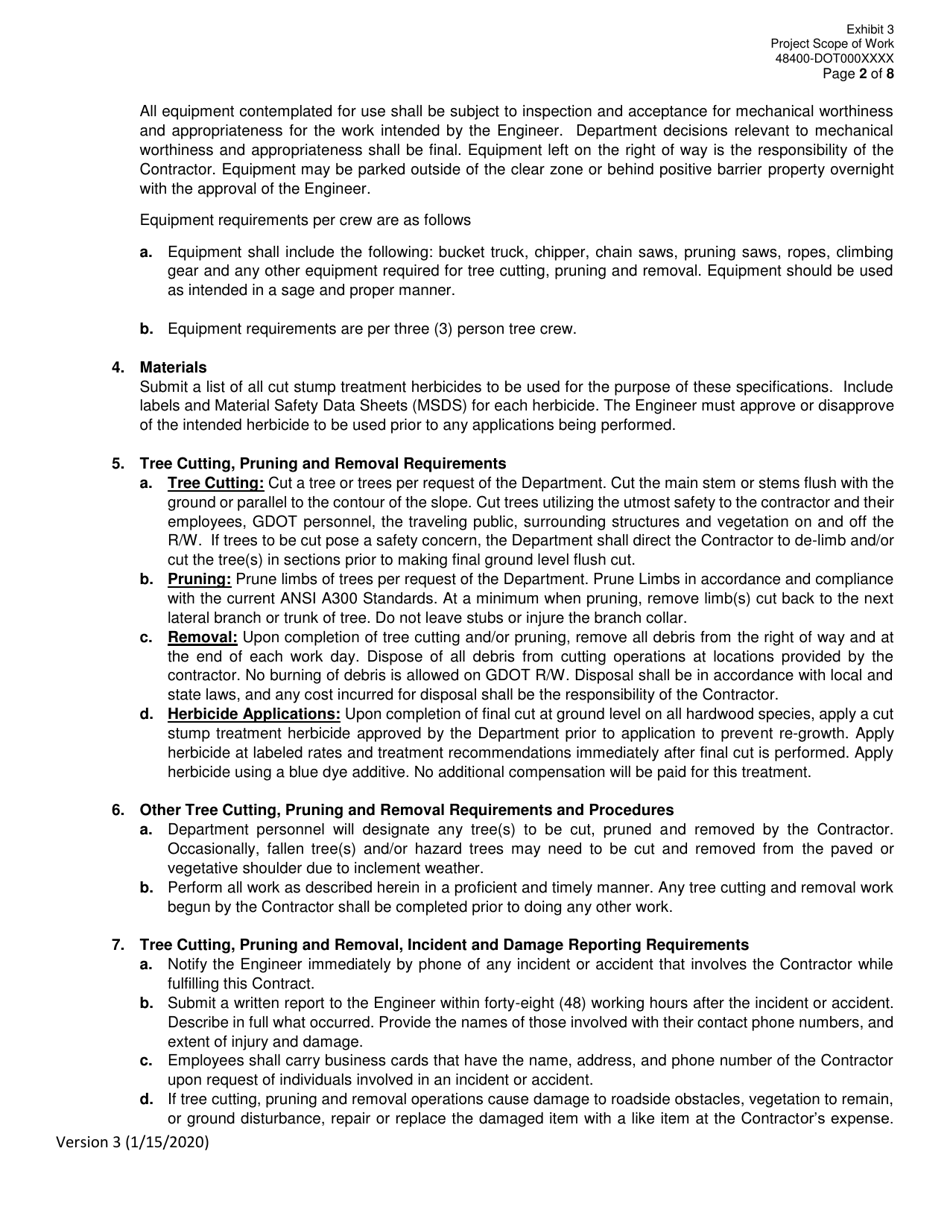 Invitation to Bid (Itb) Bid Form - Tree Cutting, Pruning and Removal Maintenance Services - District - Georgia (United States), Page 21