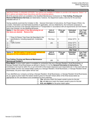 Invitation to Bid (Itb) Bid Form - Tree Cutting, Pruning and Removal Maintenance Services - District - Georgia (United States), Page 5
