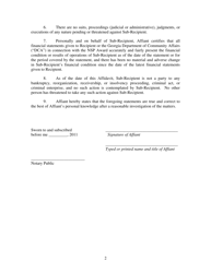 Sub-recipient&#039;s Affidavit and Certification - Neighborhood Stabilization Program - Georgia (United States), Page 2