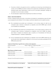Consentimiento Del Cliente Para Compartir Informacion - Georgia (United States) (Spanish), Page 3