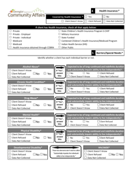 Coc Esg Child Intake Form - Georgia (United States), Page 2