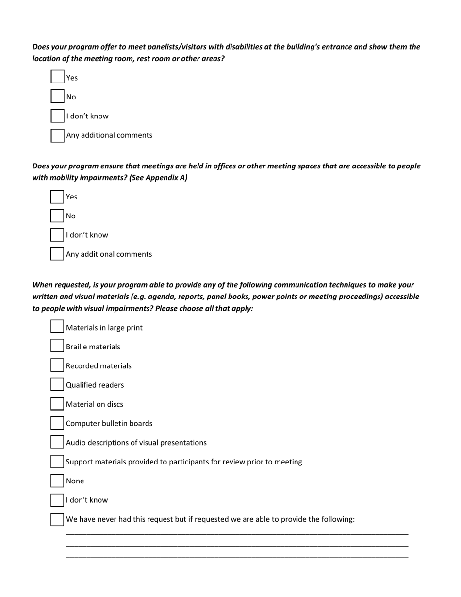 Dca Meeting Checklist - Georgia (United States), Page 10