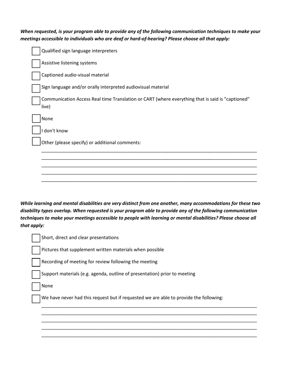 Dca Meeting Checklist - Georgia (United States), Page 11