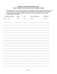 Request for a Criminal History Evaluation Letter - Texas, Page 6