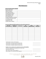 Form HUD811 PRA Rac Worksheet - Georgia (United States), Page 3